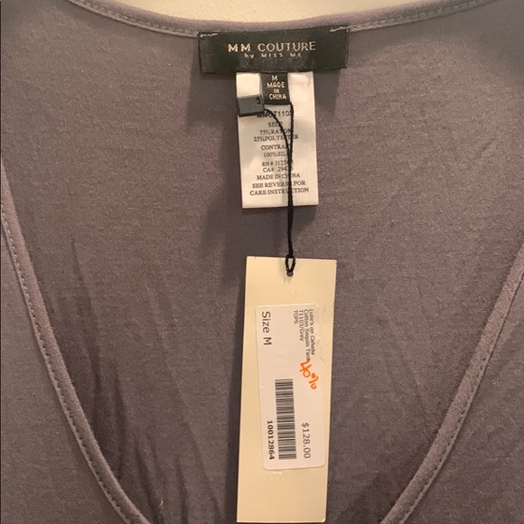 MM Couture gray sequin tank - Picture 2 of 5